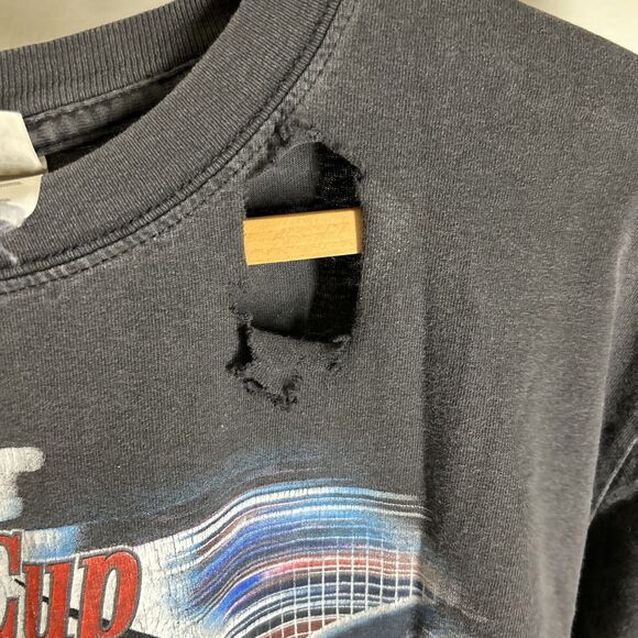 Vintage Nascar Winston Cup Series 2003 Mens Graphic Long Sleeve Shirt Black M - Picture 10 of 10